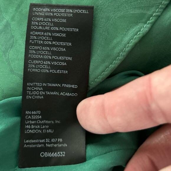 Free People x Revolve Gigi Dress Women's Size 0 Green Backless Elegant Slit NEW - Picture 7 of 8